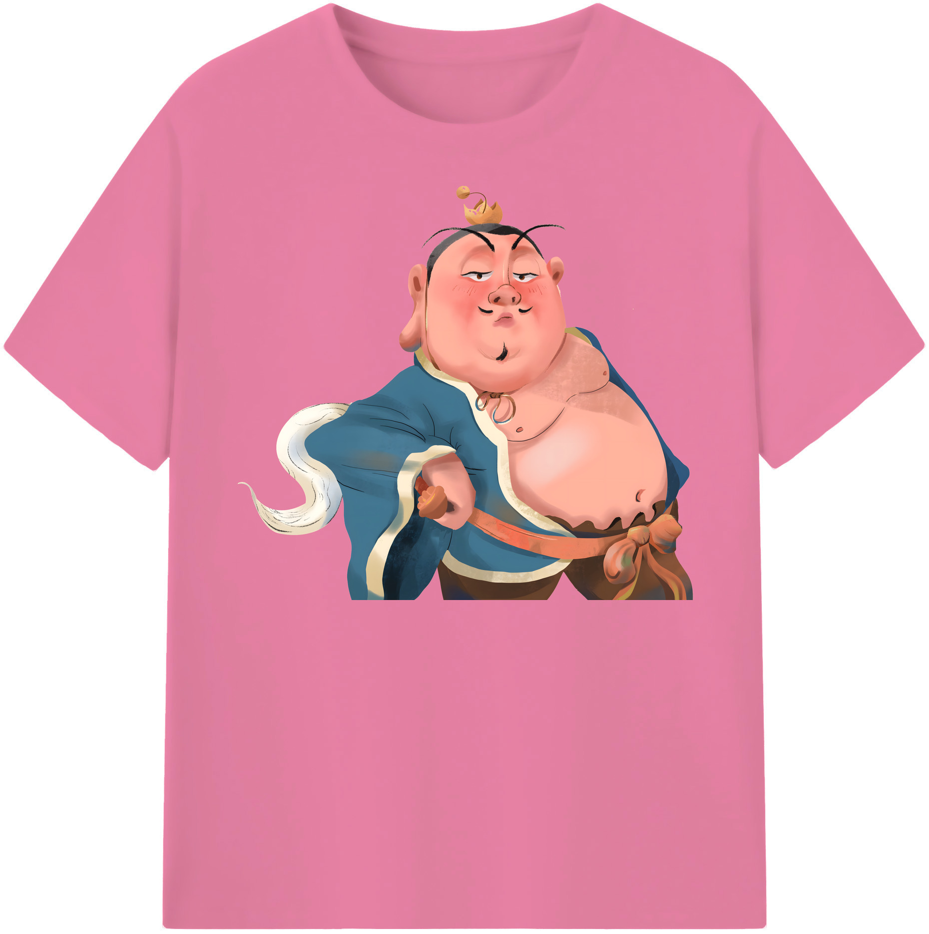 （画像用） Ne Zha 2 ナタ 魔童の大暴れ 綿100％半袖Tシャツ（フロントプリント）